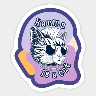 karma is a cat - midnights album Sticker